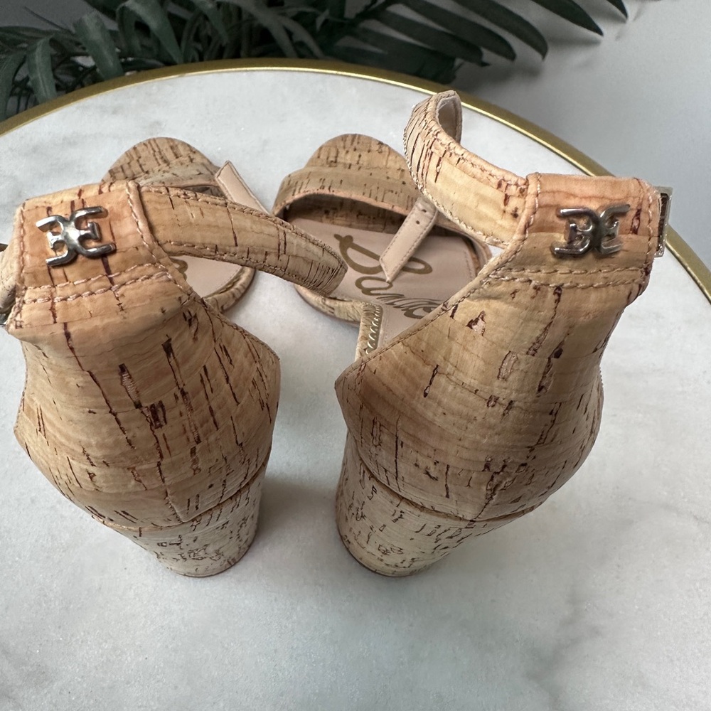 Sam Edelman Women’s Yaro Cork Block High Heel Sandals size 7 1/2 - Picture 9 of 9